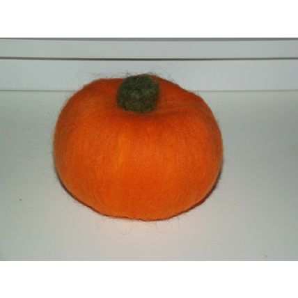 Pumpkin Halloween handmade needle felted 8cm's ornament decoration