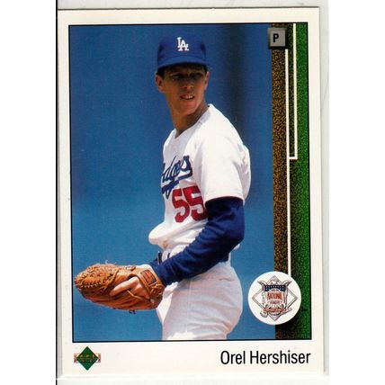 1989 Upper Deck Orel Hershiser baseball card #661 Cy Young
