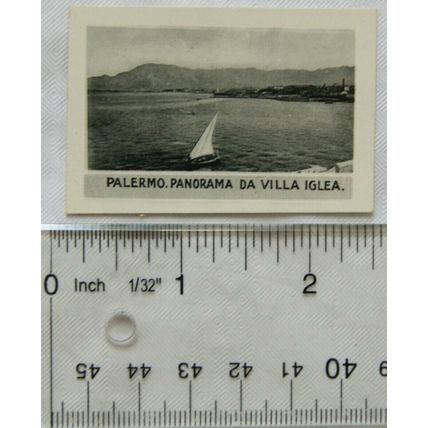 1936 Scerries Cigarette card No. 21 Palermo Panorama da Villa Iglea