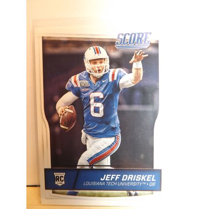 2016 Panini Score JEFF DRISKEL (LTU/49ers) Rookie Card # 430