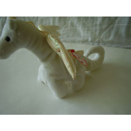Ty Beanie MAGIC White Dragon PVC Korea Tag ERRORS Oakbrook 008421040889