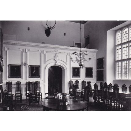 Clevedon Court The Great Hall Somerset Real Photo Postcard unused VGC