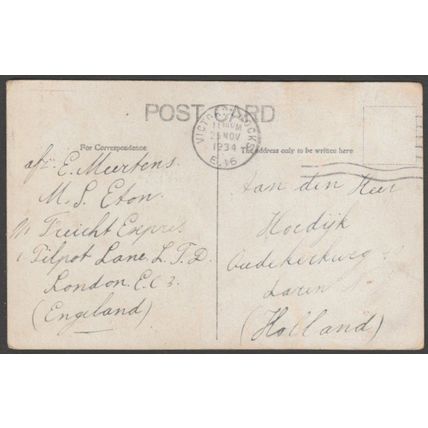 Royal Exchange and Bank of England, London, 1934 - Postcard