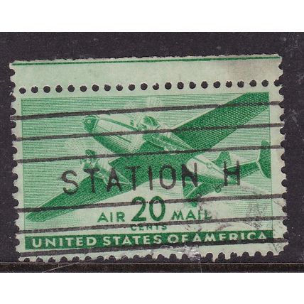 United States Postmark Station H 1941 Air Mail 20c Fine Used SG A905 VGC