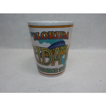 2 Vintage FLORIDA KEYS Coffee Cup Mug Mahi License Plate Yacht 4 1/2"