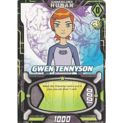 Bandai - Ben 10 Series 1 Cards, C-002 U (Character-Human: Gwen Tennyson)