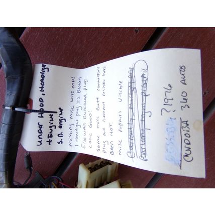 1976 Chrysler Cordoba Under Hood & Headlight Wiring Harness OEM Small Block