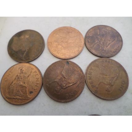 UK / GB - 30 - 1d (one penny) coins - dated 1967 #5