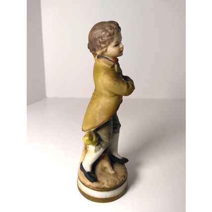 Ardco Dallas Colonial Boy Porcelain Figurine C-2109X Farmhouse Decor VTG Japan