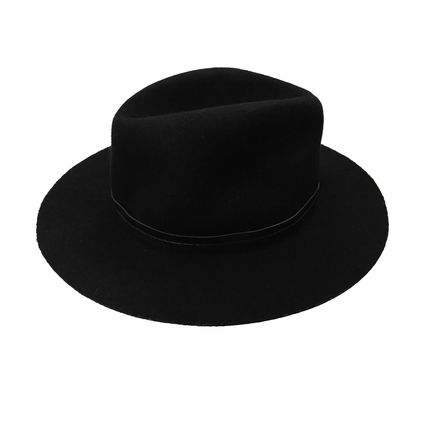 Charlotte Russe Black Felt/Wool Hat - Fedora Style - One Size/Small - FAST SHIP!