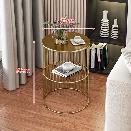 Luxury Modern Coffee Table Made of Iron and Marble