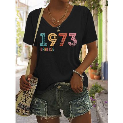 3D Printing Personality Printing Loose Women's T Shirt Top