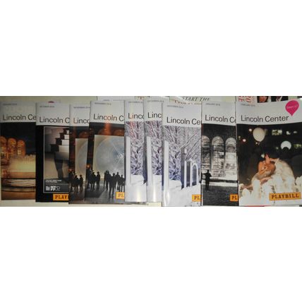 9 Chamber Music Sociery Playbills lot, 2014-15 Lincoln Center, NYC