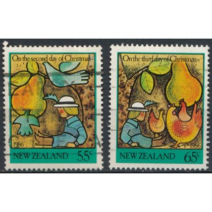 Christmas: 55c & 65c - New Zealand 1986 - F H - SG 1405/6