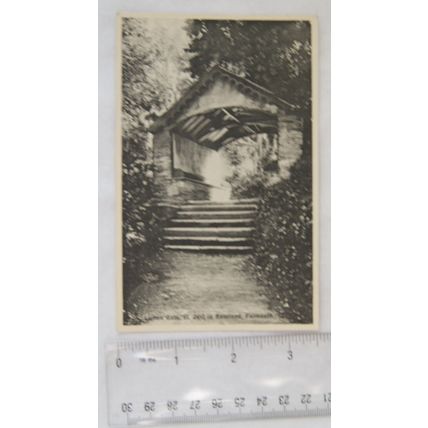 vintage postcard Lichen Gate, St just in Roseland, Falmouth