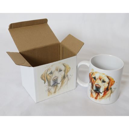 Labrador - Printed Ceramic 11oz Mug - Free Personalisation Available