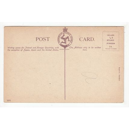 A Manx Thatched Cottage Postcard Isle of Man IOM 2291