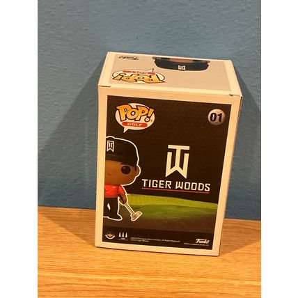 Funko Pop! Golf - Tiger Woods #01 Facsimile Laser Autographed (Box & Protector)