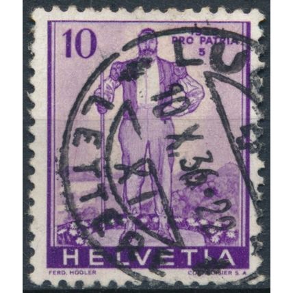 Pro Patria: 10c - Switzerland 1936 - FH - MiNr 294