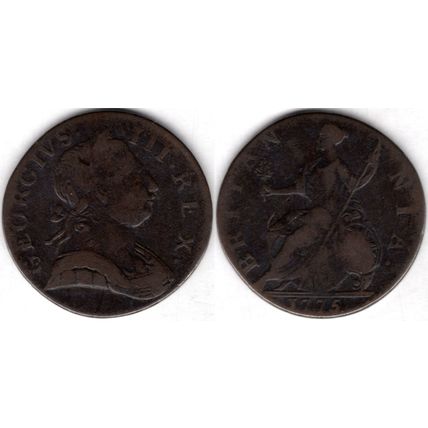 Great Britain. George III. Halfpenny/Token 1775. dy21062