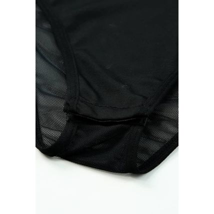 Black High Neck Sleeveless Diamante Bodysuit