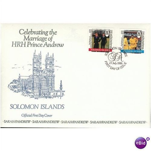 Soloman Islands FDC 1986 - SG 568-569 - Prince Andrew/Sarah Wedding
