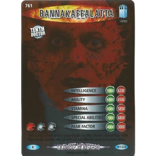 Dr Doctor Who Battles In Time Ultimate Monsters Rare #761 Bannakaffalatta