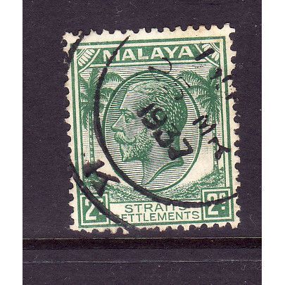 MALAYSIA STRAITS SETTLEMENTS 1936 SG261 2c GREEN FINE USED#2