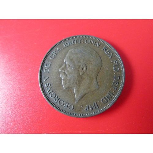 1935 GEORGE V ONE PENNY FREE POST. AV