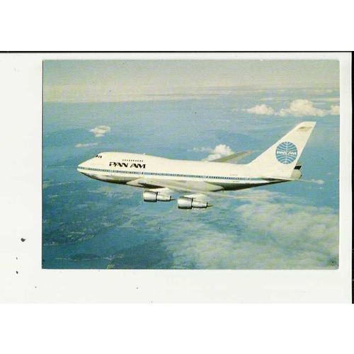 Aviation PAN AM BOEING 747 Postcard by Dixon (PNA/ 24403)