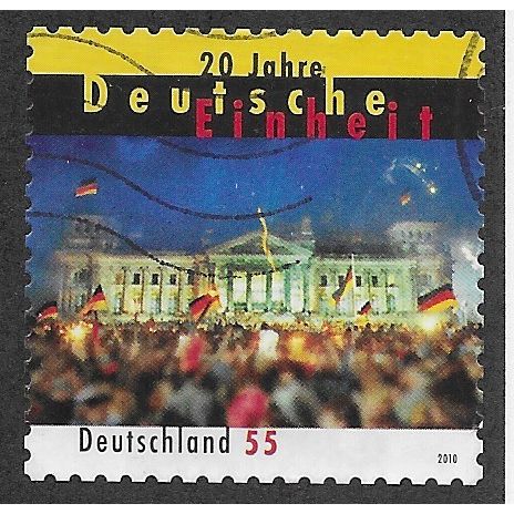 GER 2010 €0.55 (S/A) '20TH ANN REUNIFICATION OF GERMANY' FINE USED (EBID57-117)