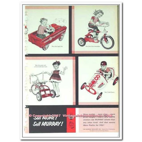 MURRAY OHIO MFG COMPANY 1963 sell sports car fireball racer vintage ad