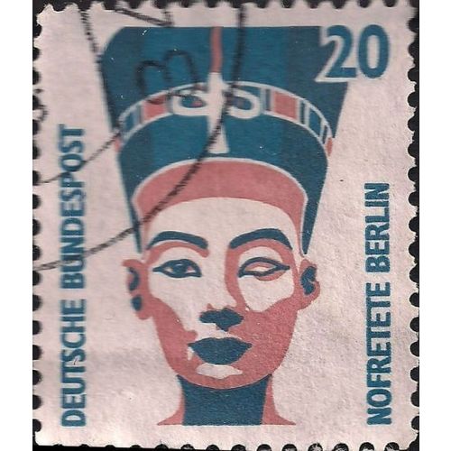 GERMANY, Nefertiti bust, Berlin, blue 1989, 20pf, #2