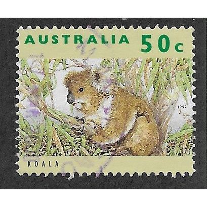 AUS 1992 50c 'WILDLIFE (1ST SERIES) -KOALA' FINE USED (EBID68-747)