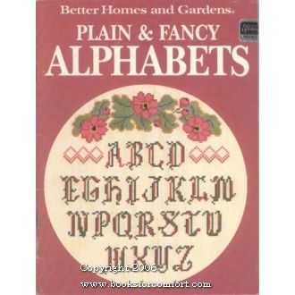 Better Homes & Gardens Plain & Fancy Alphabets