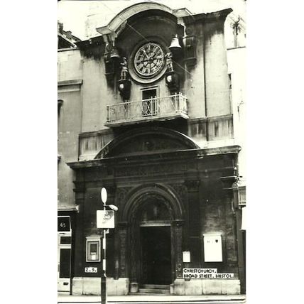BRISTOL Christchurch Broad Street Postcard (Z.5)