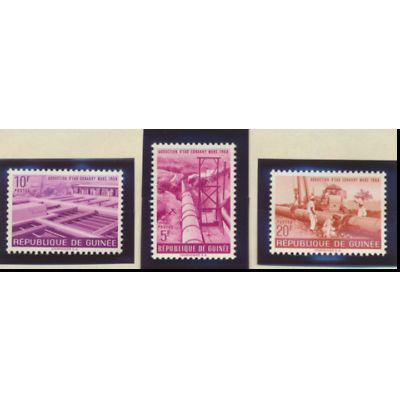 Guinea Stamps Scott #328 To 332, Mint Never Hinged