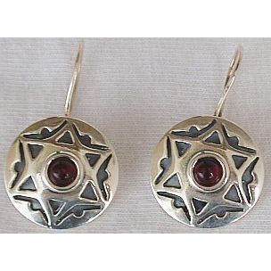 David Star red earrings