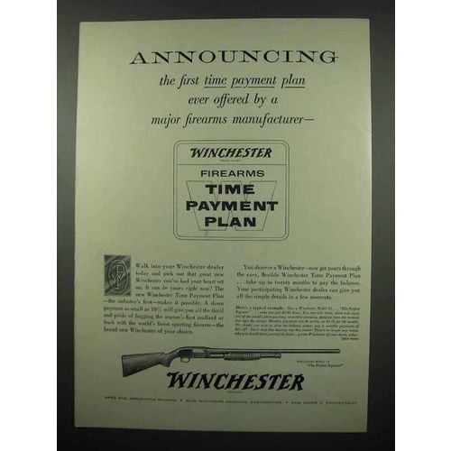 1955 Winchester Model 12 Shotgun Ad - Payment Plan