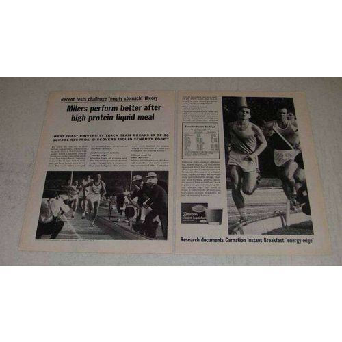 1968 Carnation Instant Breakfast Ad - Milers Perform