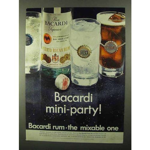 1968 Bacardi Rum Ad - Mini-Party