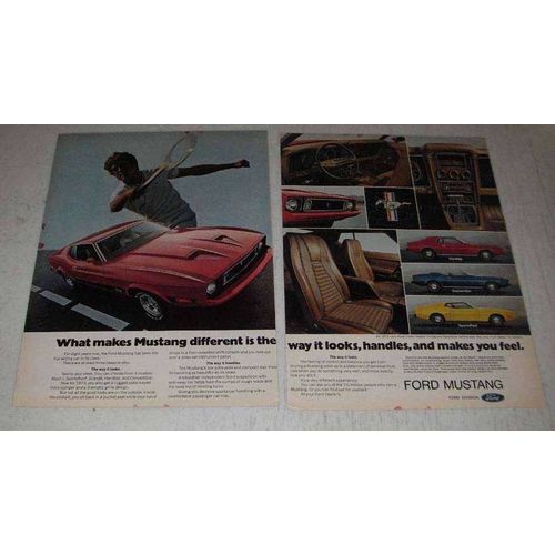 1973 Ford Mustang Ad - Mach I, Hardtop, Convertible
