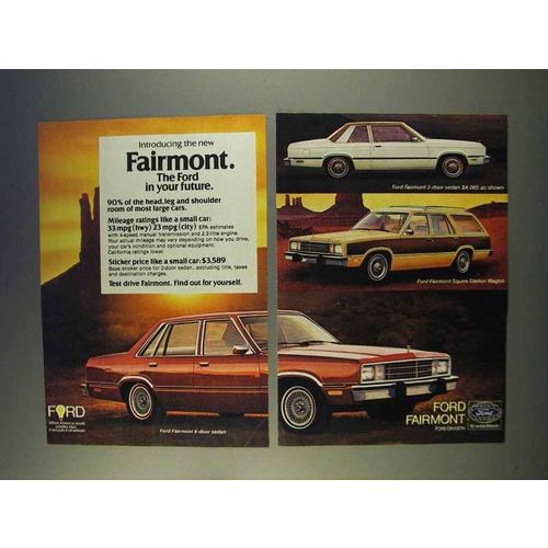 1977 Ford Fairmont and Squire Station Wagon Ad