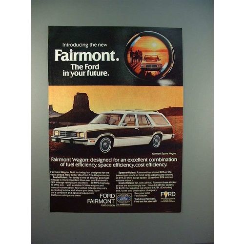 1977 Ford Fairumont Squire Wagon Ad - Your Future