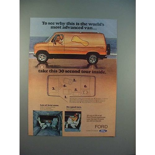 1977 Ford Econoline Van Ad - Take 30 Second Tour