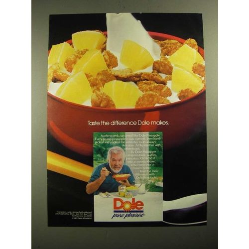 1987 Dole Pineapple Ad - Taste The Difference