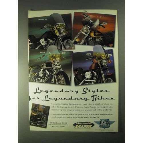 1998 Drag Specialties Memphis Shades Fairings Ad