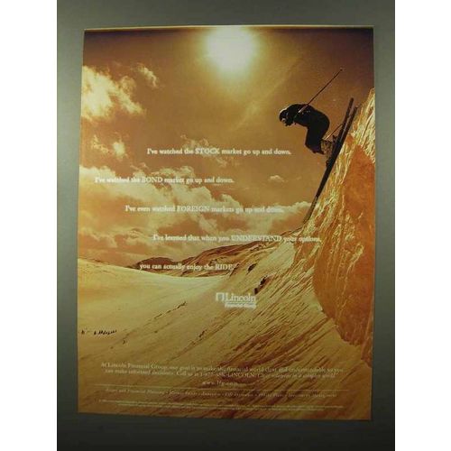 1999 Lincoln Financial Group Ad - Watched Stock Market