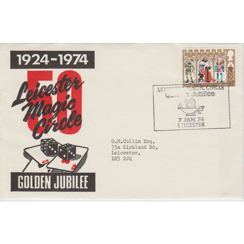 GB 1974 50th anniversary of Leicester Magic Circle Special Cover see others