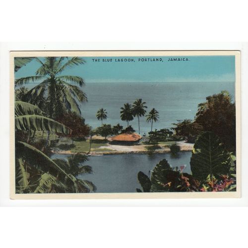 The Blue Lagoon Portland Jamaica Postcard J23